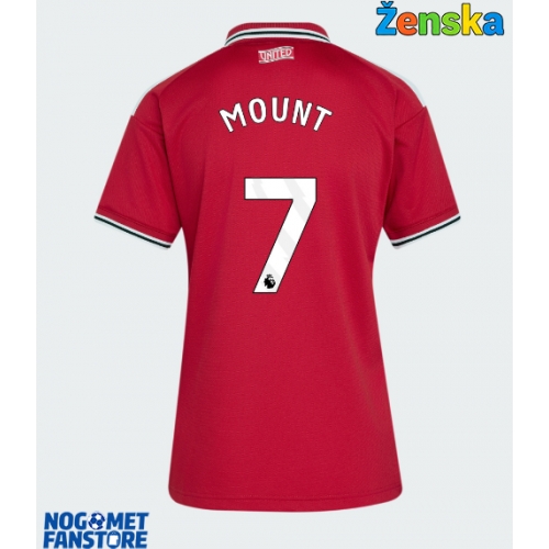 Manchester United Mason Mount #7 Domaci Dres za Ženska 2026-27 Kratak Rukav